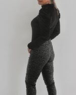 BON BON PLEATHER BLACK-LEOPARD PRINT - Image 2