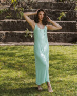 FESTIVE SEQUINE DRESS-LIME