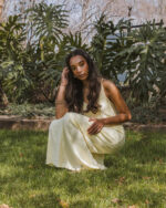 FESTIVE SEQUINE DRESS-YELLOW