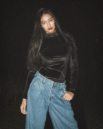 Zani Velvet Top - Black - Image 2