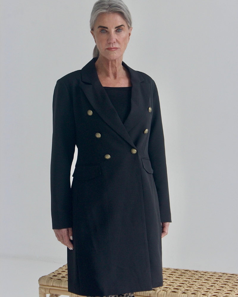 Black tailored coat PRETTY GIRL TAILORED COAT - BLACK - Image 1