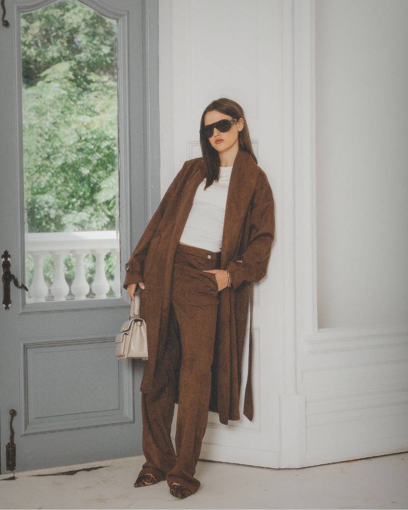 Mackenzie Pants - Chocolate 02 GIA SUEDE PANTS - CHOCOLATE - Image 1