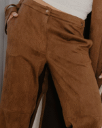 GIA SUEDE PANTS - CHOCOLATE - Image 2