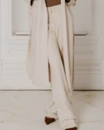 GIA - SUEDE PANTS - CREAM - Image 2