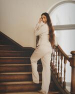GIA - SUEDE PANTS - CREAM