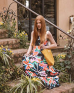 PRETTY GIRL STRAPPY ZIG ZAG DRESS-MULTI BLACK - Image 2