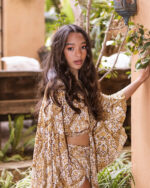 PRETYY GIRL GYPSEY TOP-MUSTARD/GOLD - Image 2