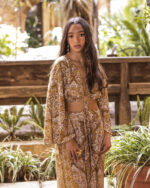 PRETYY GIRL GYPSEY TOP-MUSTARD/GOLD