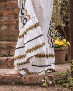 PRETTY GIRL V NECK KAFTAN MAXI DRESS-BEIGE - Image 3
