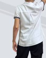 PRETTY GIRL ZIG ZAG LINEN SHIRT-WHITE - Image 2