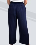 PRETTY GIRL LINEN BLEND PANT- NAVY - Image 2