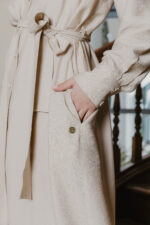 GIA BUTTON DOWN MAXI DRESS - STONE - Image 2