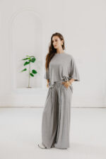 GIA WIDE LEG PANTS - NAVY - Image 3