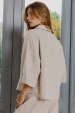 GIA S/SLEEVE SHIRT - OATMEAL - Image 2