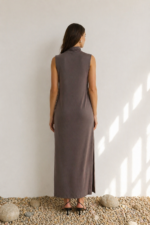 ELEVE SLEEVE DRESS-MOCCA - Image 2